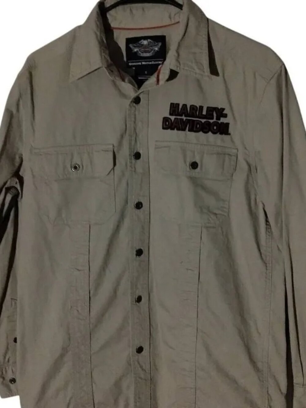 Harley Davidson, Button Down Shirt, Genuine Motor Clothes, Small